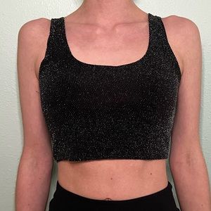 Pretty Little Thing Sparkly Going Out Crop Top